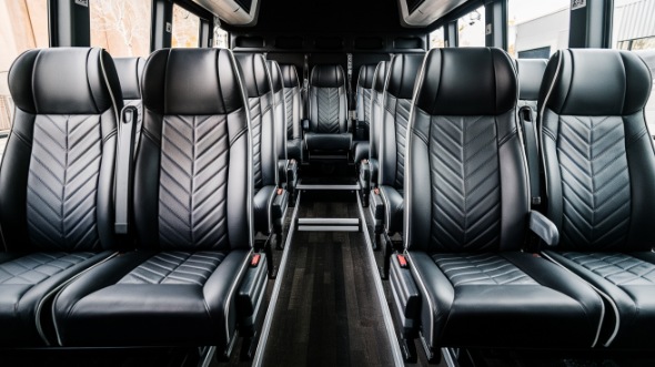 18 passenger minibus inside kent