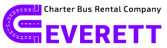 charter bus rental company everett logo