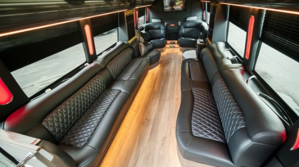 everett sprinter limo rental interior